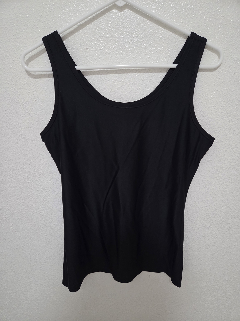 Cuddl Duds Black Scoop Neck Tank Top